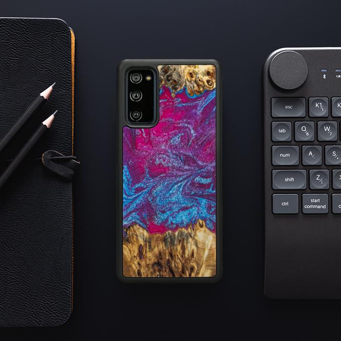 Samsung Galaxy S20 FE Handyhülle aus Harz und Holz - Synergy#E3