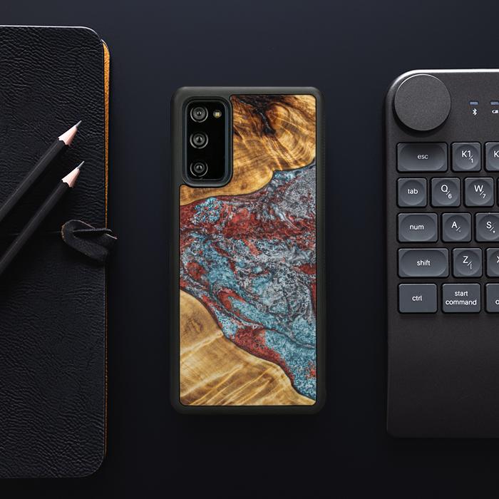 Samsung Galaxy S20 FE Handyhülle aus Harz und Holz - Synergy#E7
