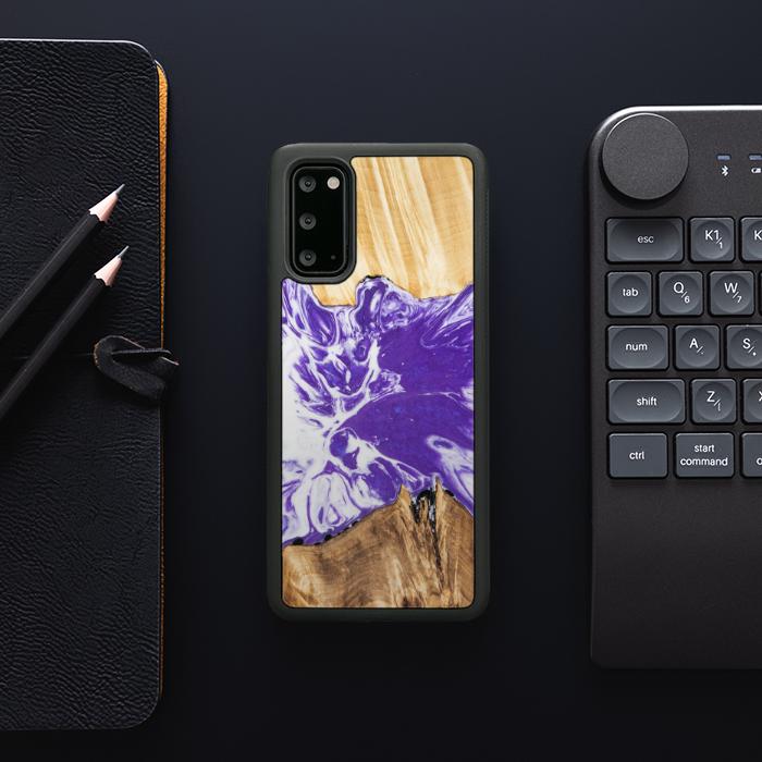 Samsung Galaxy S20 Handyhülle aus Harz und Holz - Synergy#A78