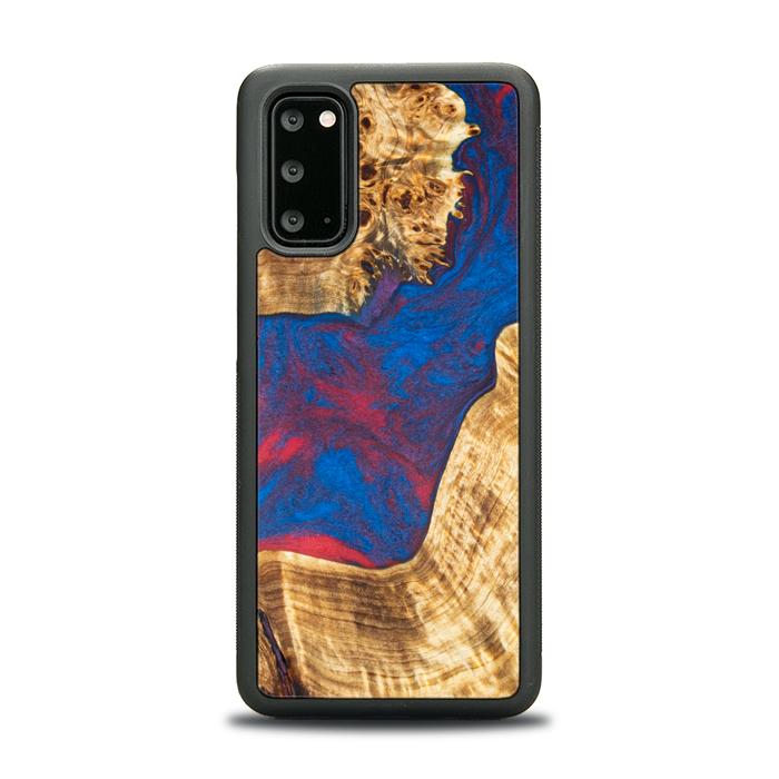 Samsung Galaxy S20 Handyhülle aus Harz und Holz - Synergy#E10
