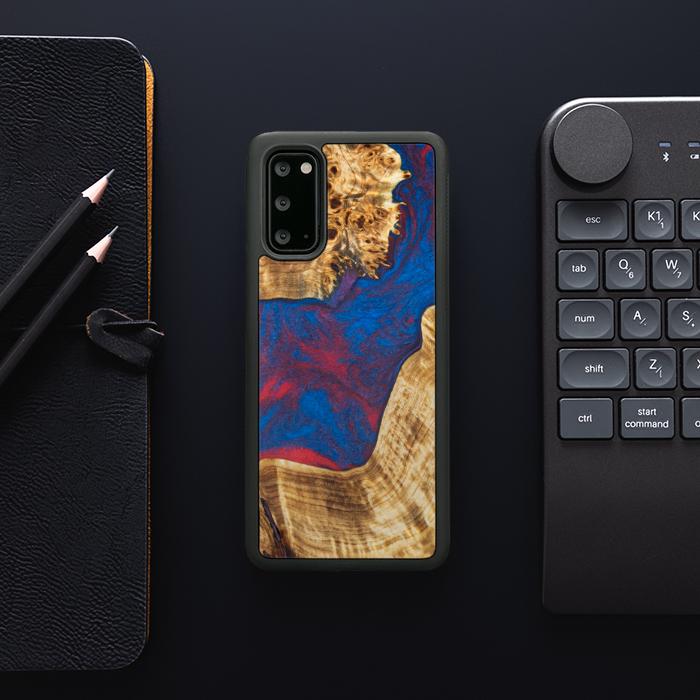 Samsung Galaxy S20 Handyhülle aus Harz und Holz - Synergy#E10