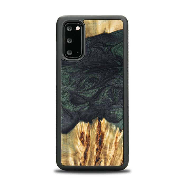 Samsung Galaxy S20 Handyhülle aus Harz und Holz - Synergy#E25