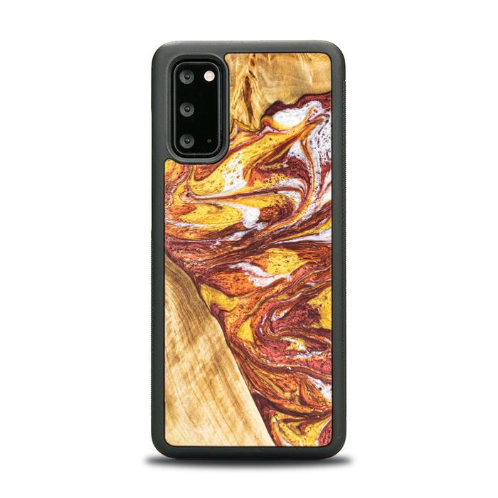 Samsung Galaxy S20 Handyhülle aus Harz und Holz - Synergy#E4