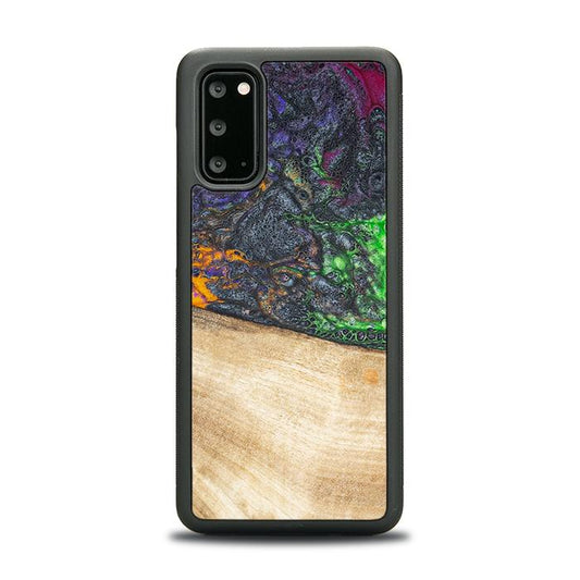 Samsung Galaxy S20 Handyhülle aus Harz und Holz - Synergy#F10