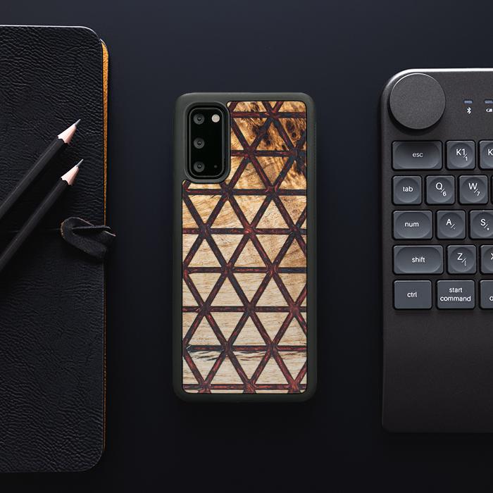 Samsung Galaxy S20 Handyhülle aus Harz und Holz - Synergy#F22