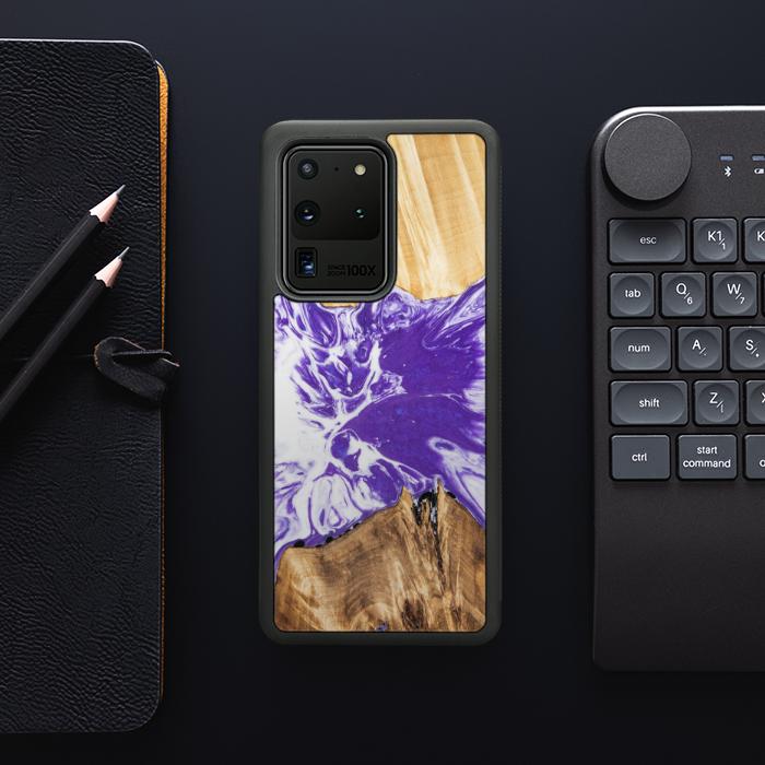 Samsung Galaxy S20 Ultra Handyhülle aus Harz und Holz - Synergy#A78