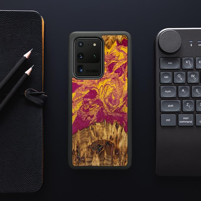 Samsung Galaxy S20 Ultra Handyhülle aus Harz und Holz - Synergy#E11