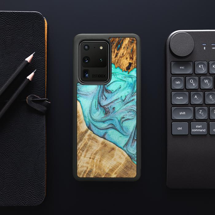 Samsung Galaxy S20 Ultra Handyhülle aus Harz und Holz - Synergy#E16