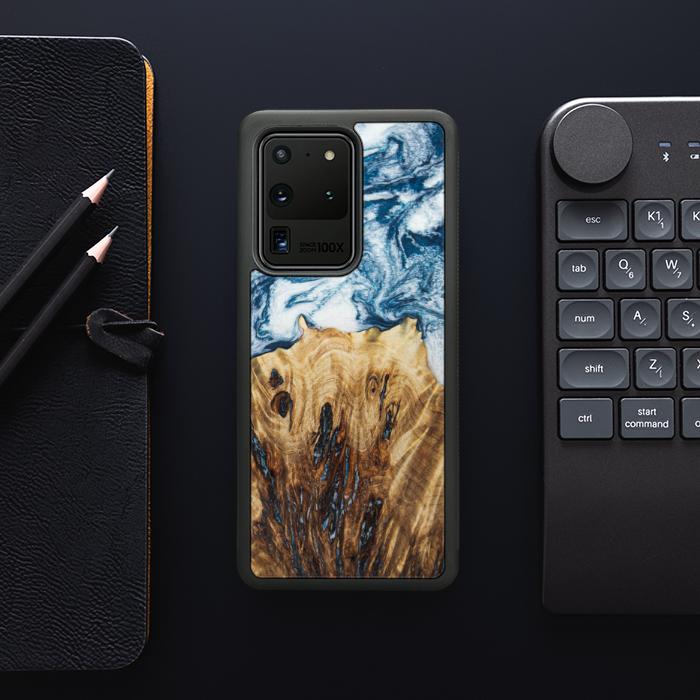 Samsung Galaxy S20 Ultra Handyhülle aus Harz und Holz - Synergy#E23