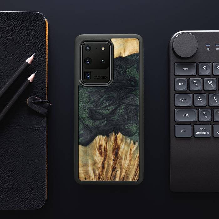 Samsung Galaxy S20 Ultra Handyhülle aus Harz und Holz - Synergy#E25