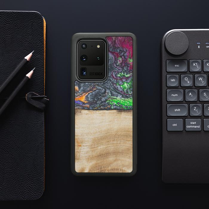 Samsung Galaxy S20 Ultra Handyhülle aus Harz und Holz - Synergy#F2