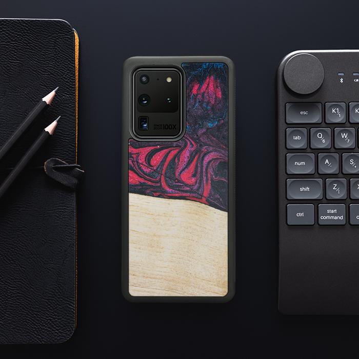 Samsung Galaxy S20 Ultra Handyhülle aus Harz und Holz - Synergy#F5
