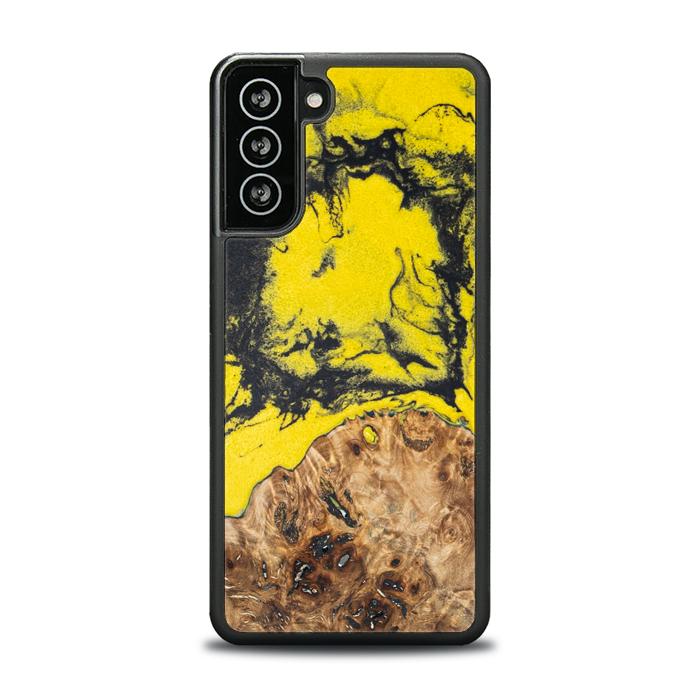Samsung Galaxy S21 FE Handyhülle aus Harz und Holz
