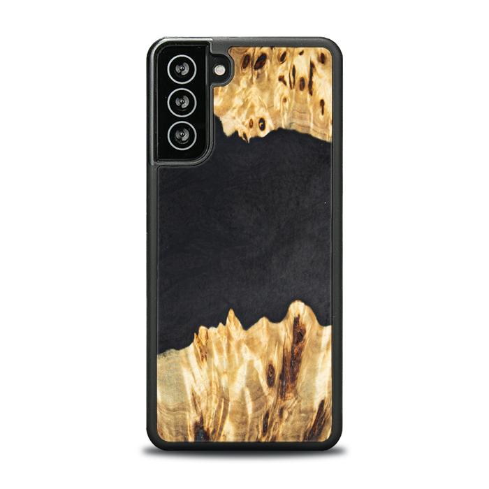 Samsung Galaxy S21 FE Handyhülle aus Harz und Holz - Synergy#E19