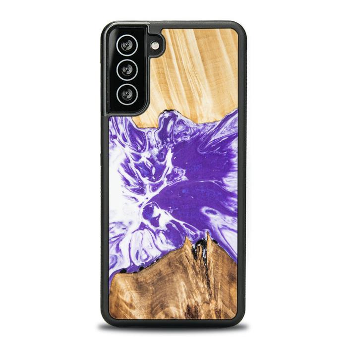 Samsung Galaxy S21 Plus Handyhülle aus Harz und Holz - Synergy#A78
