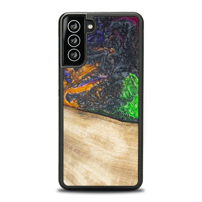 Samsung Galaxy S21 Plus Handyhülle aus Harz und Holz - Synergy#F15