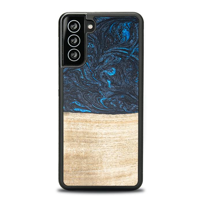 Samsung Galaxy S21 Plus Handyhülle aus Harz und Holz - Synergy#F19