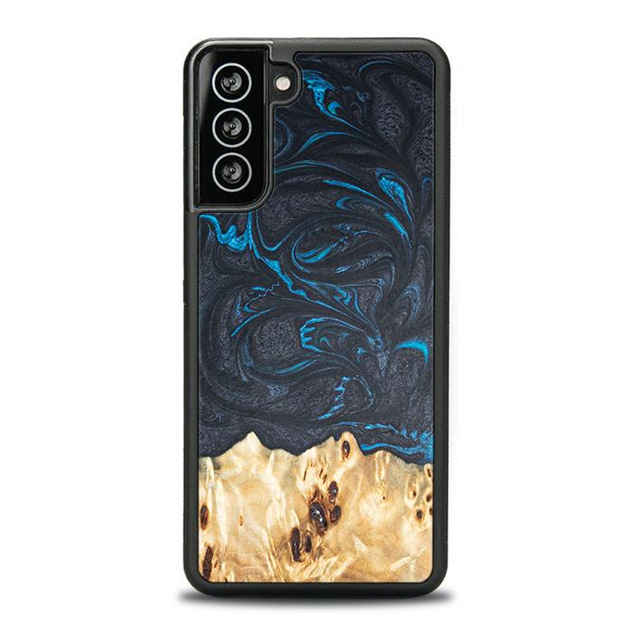 Samsung Galaxy S21 Plus Handyhülle aus Harz und Holz - Synergy#F21