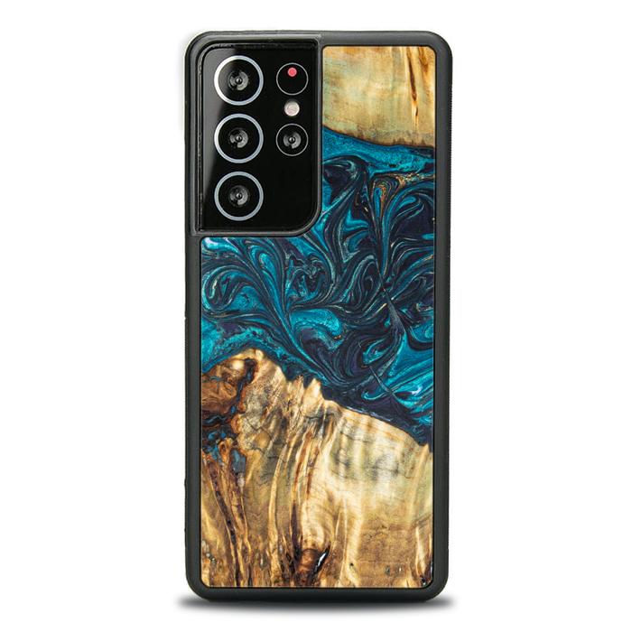 Samsung Galaxy S21 Ultra Handyhülle aus Harz und Holz - Synergy#E12