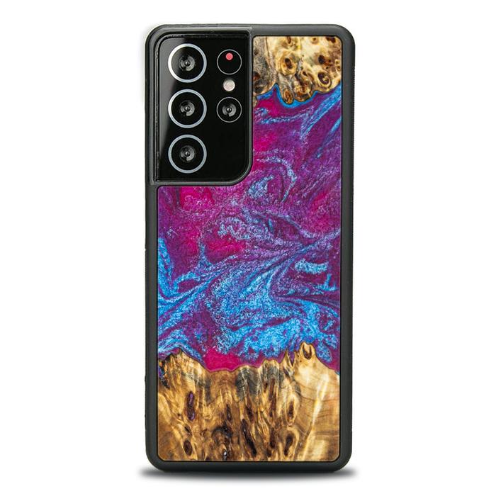 Samsung Galaxy S21 Ultra Handyhülle aus Harz und Holz - Synergy#E3
