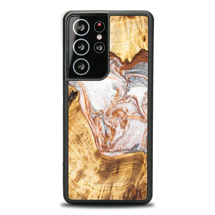 Samsung Galaxy S21 Ultra Handyhülle aus Harz und Holz - Synergy#E5