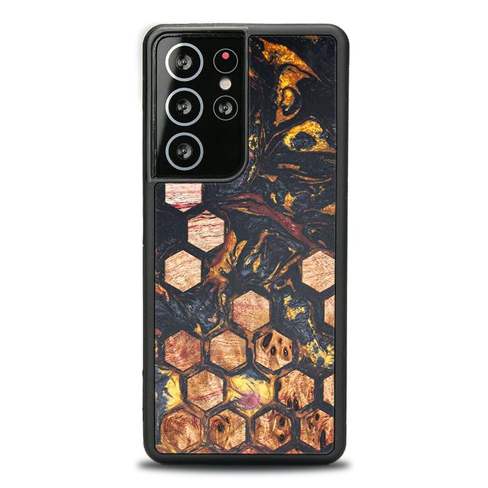 Samsung Galaxy S21 Ultra Handyhülle aus Harz und Holz - Synergy#F26