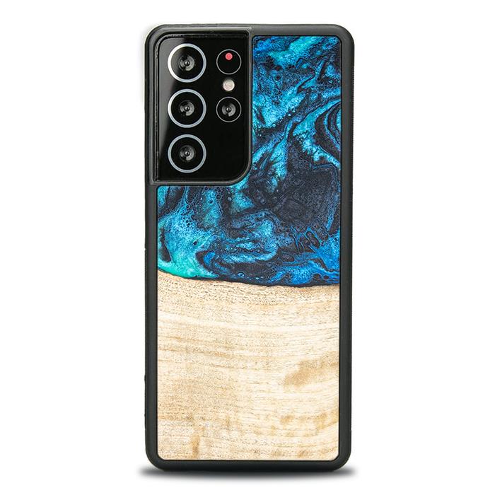 Samsung Galaxy S21 Ultra Handyhülle aus Harz und Holz - Synergy#F3