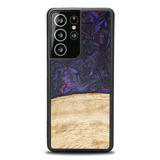 Samsung Galaxy S21 Ultra Handyhülle aus Harz und Holz - Synergy#F7