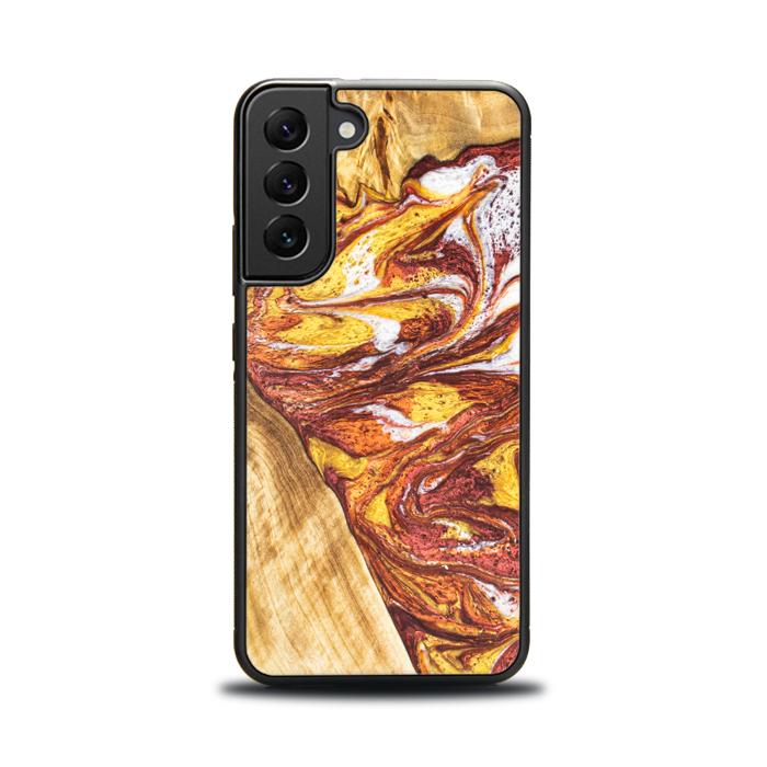 Samsung Galaxy S22 Handyhülle aus Harz und Holz - Synergy#E4