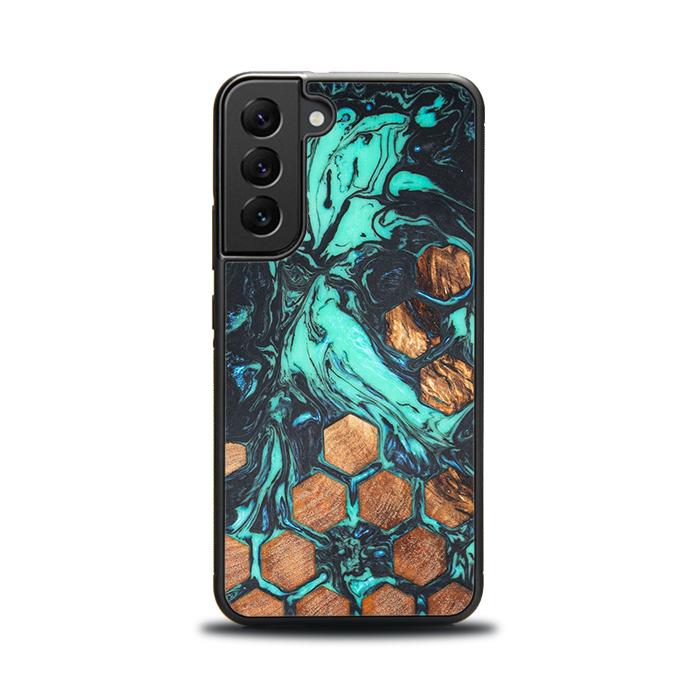 Samsung Galaxy S22 Handyhülle aus Harz und Holz - Synergy#F23