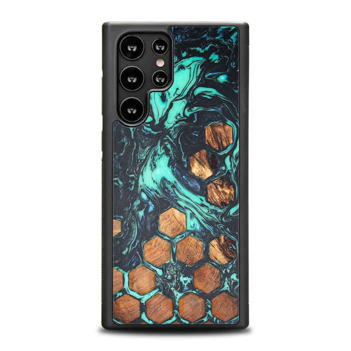 Samsung Galaxy S22 Ultra Handyhülle aus Harz und Holz - Synergy#F28