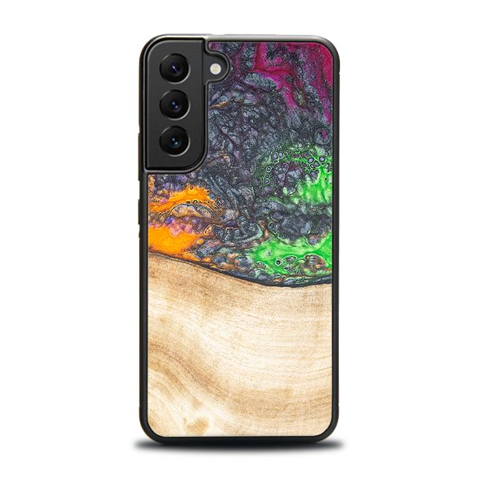 Samsung Galaxy S23 Plus Handyhülle aus Harz und Holz - Synergy#F1