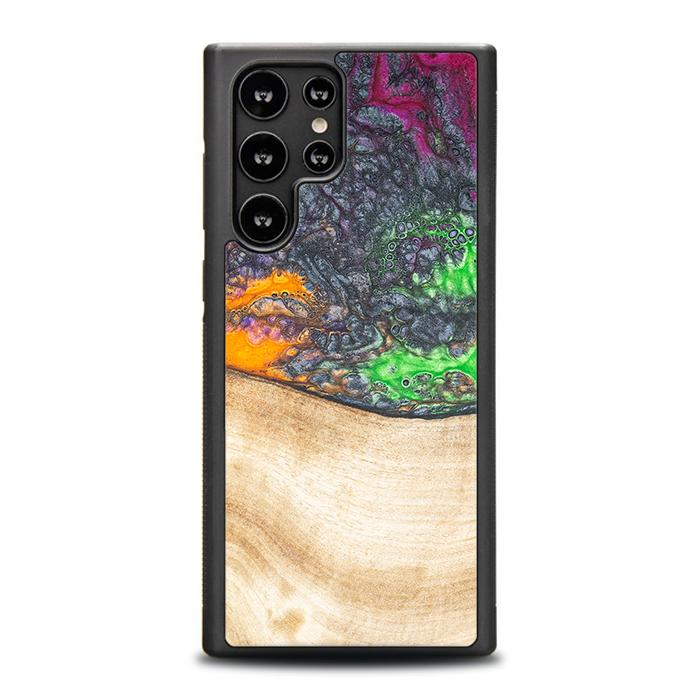 Samsung Galaxy S23 Ultra Handyhülle aus Harz und Holz - Synergy#F1
