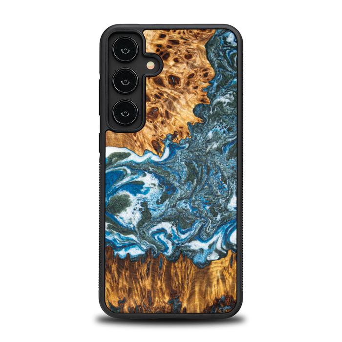 Samsung Galaxy S24 Plus Handyhülle aus Harz und Holz - Synergy#E17