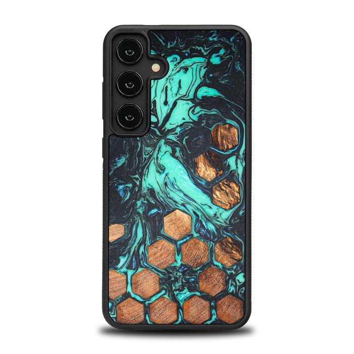 Samsung Galaxy S24 Plus Handyhülle aus Harz und Holz - Synergy#F23