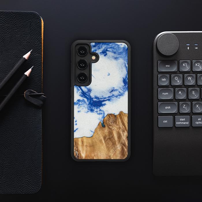 Samsung Galaxy S24 Handyhülle aus Harz und Holz - Real#ChL