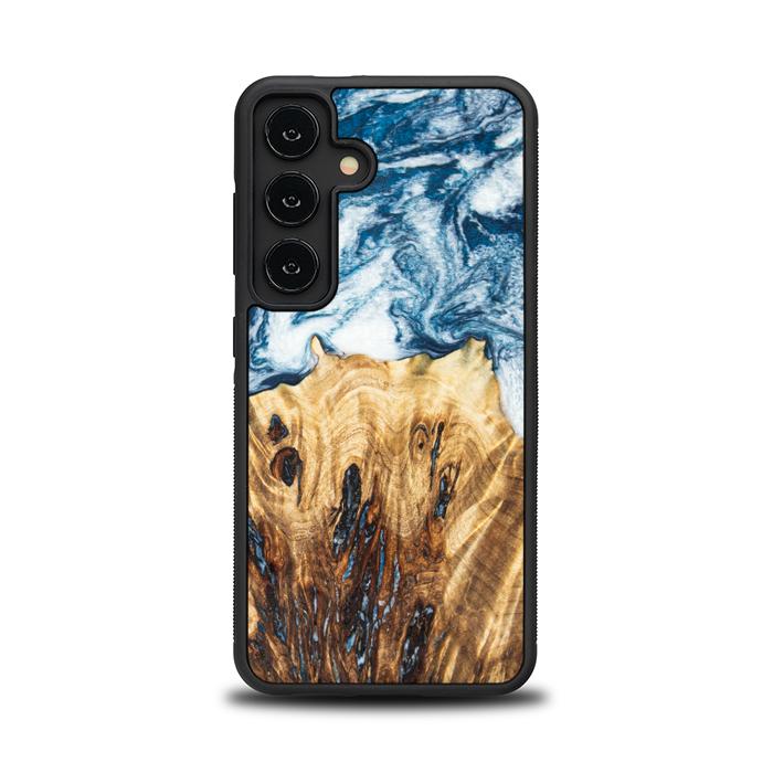Samsung Galaxy S24 Handyhülle aus Harz und Holz - Synergy#E23