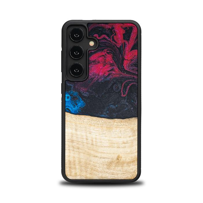 Samsung Galaxy S24 Handyhülle aus Harz und Holz - Synergy#F14