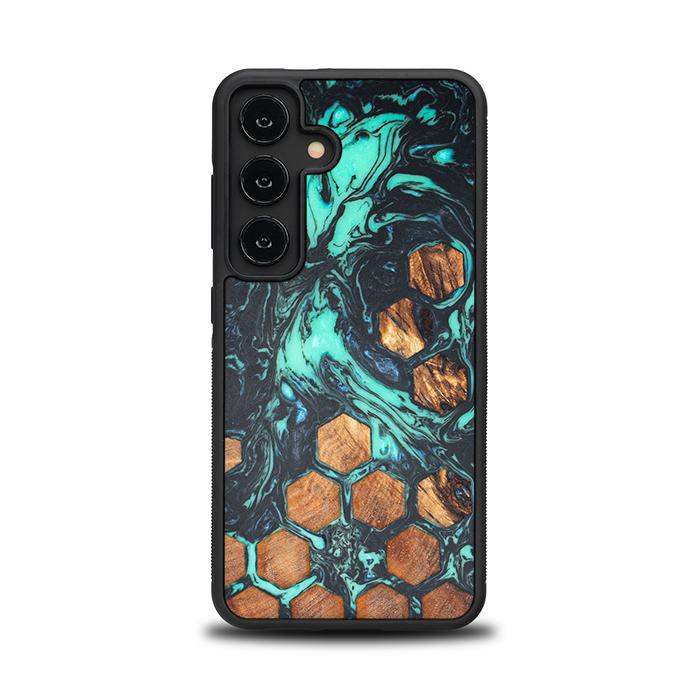 Samsung Galaxy S24 Handyhülle aus Harz und Holz - Synergy#F28