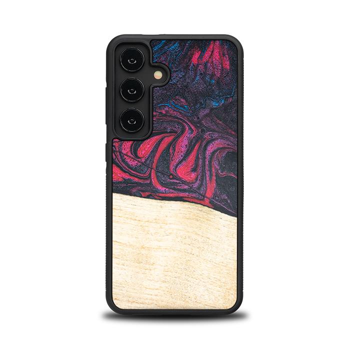 Samsung Galaxy S24 Handyhülle aus Harz und Holz - Synergy#F5
