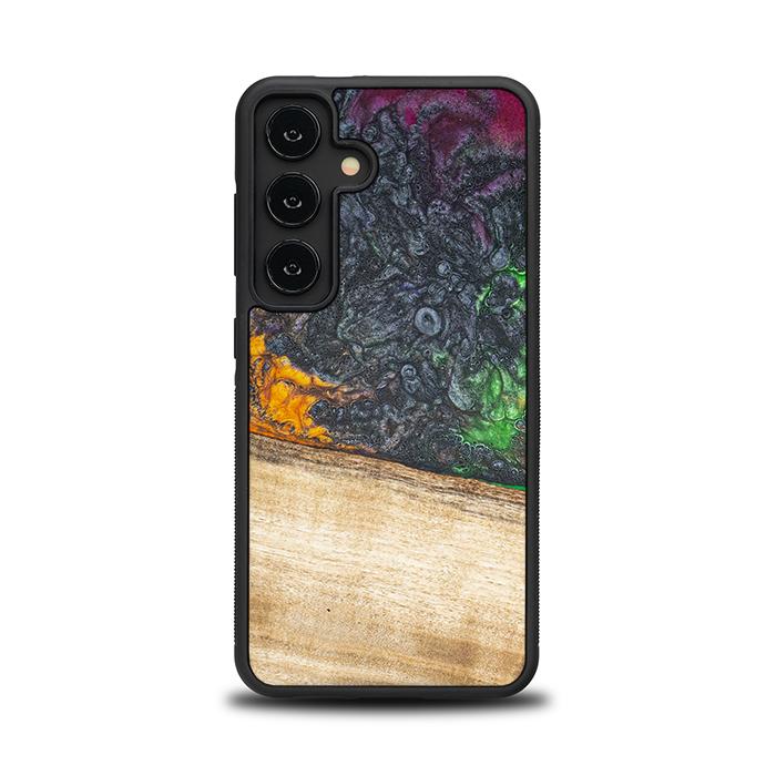 Samsung Galaxy S24 Handyhülle aus Harz und Holz - Synergy#F8