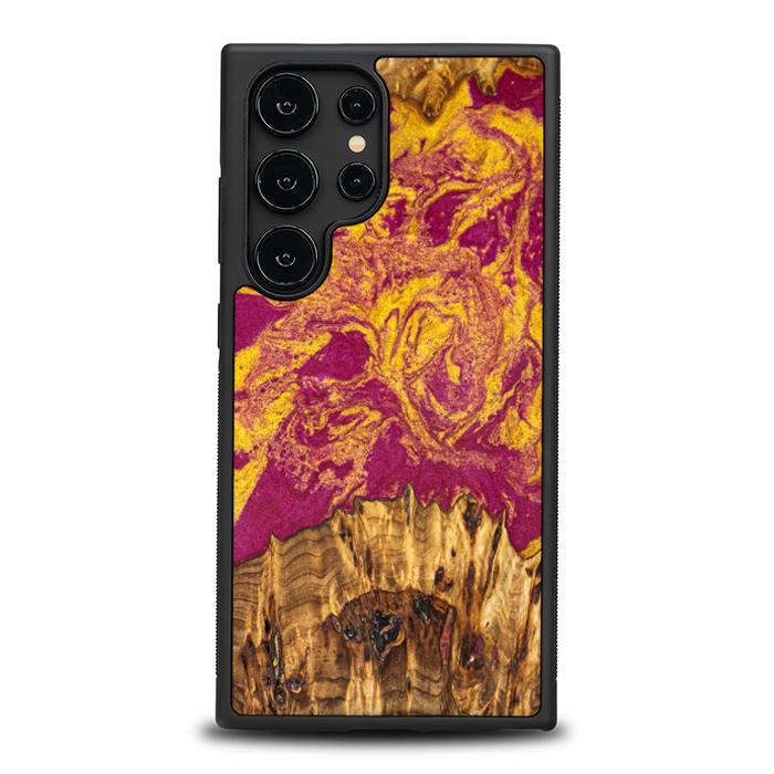 Samsung Galaxy S24 Ultra Handyhülle aus Harz und Holz - Synergy#E11
