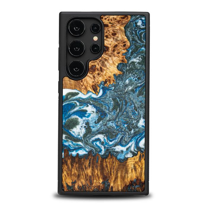 Samsung Galaxy S24 Ultra Handyhülle aus Harz und Holz - Synergy#E17