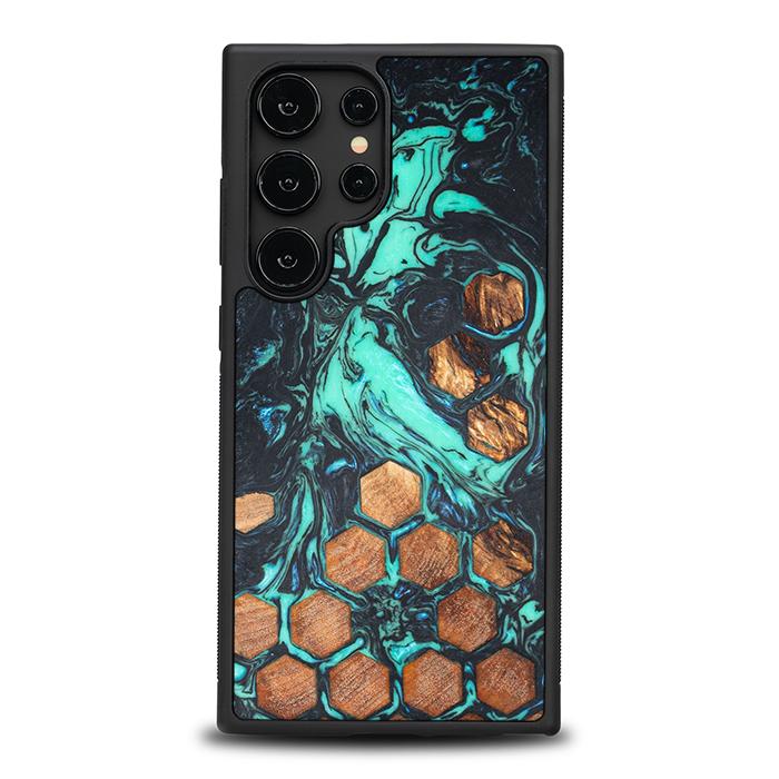 Samsung Galaxy S24 Ultra Handyhülle aus Harz und Holz - Synergy#F23