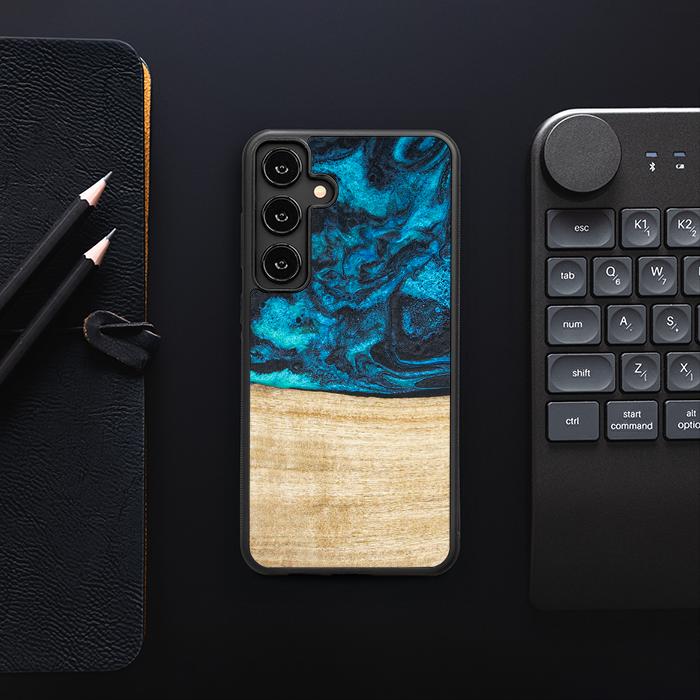 Samsung Galaxy S25 Plus Handyhülle aus Harz und Holz - Synergy#F11