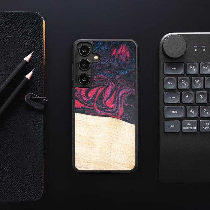 Samsung Galaxy S25 Plus Handyhülle aus Harz und Holz - Synergy#F5