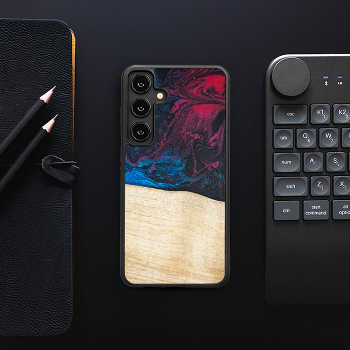 Samsung Galaxy S25 Plus Handyhülle aus Harz und Holz - Synergy#F9