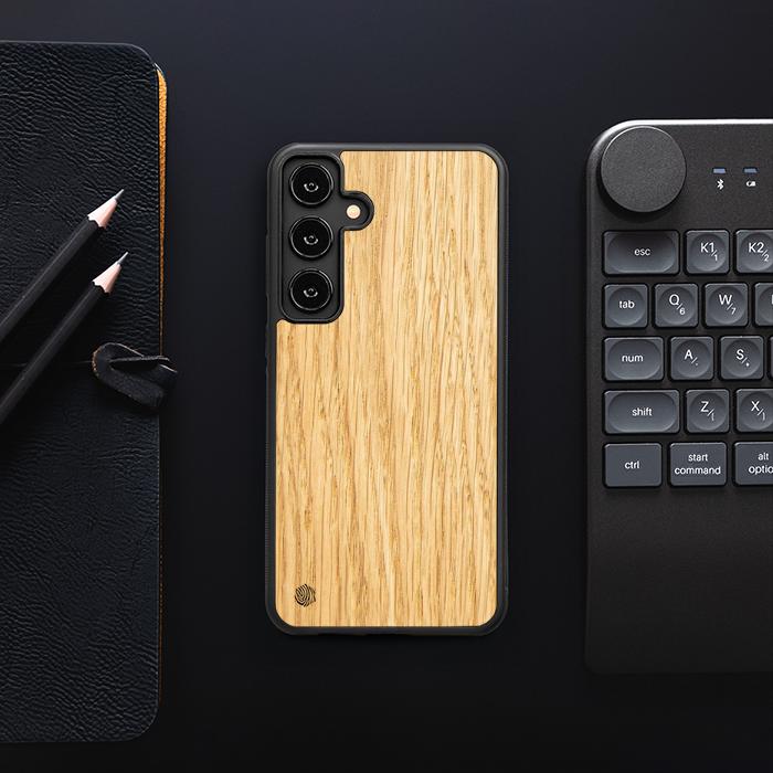 Samsung Galaxy S25 Plus Handyhülle aus Holz - Eiche