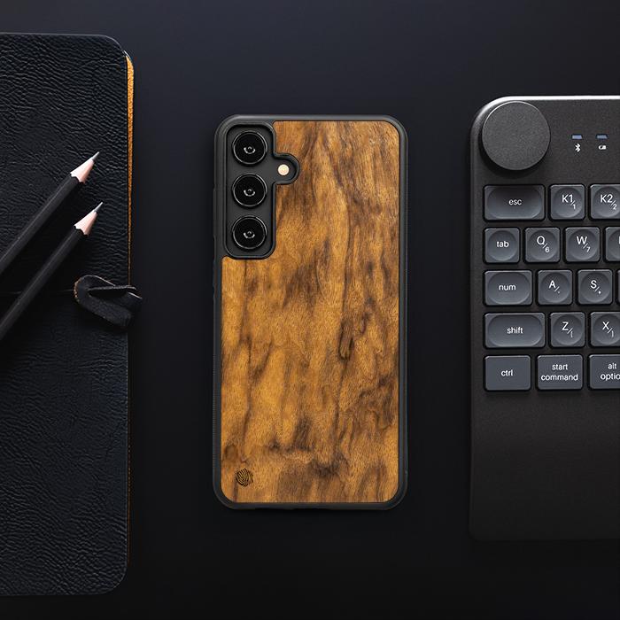 Samsung Galaxy S25 Plus Handyhülle aus Holz - Imbuia