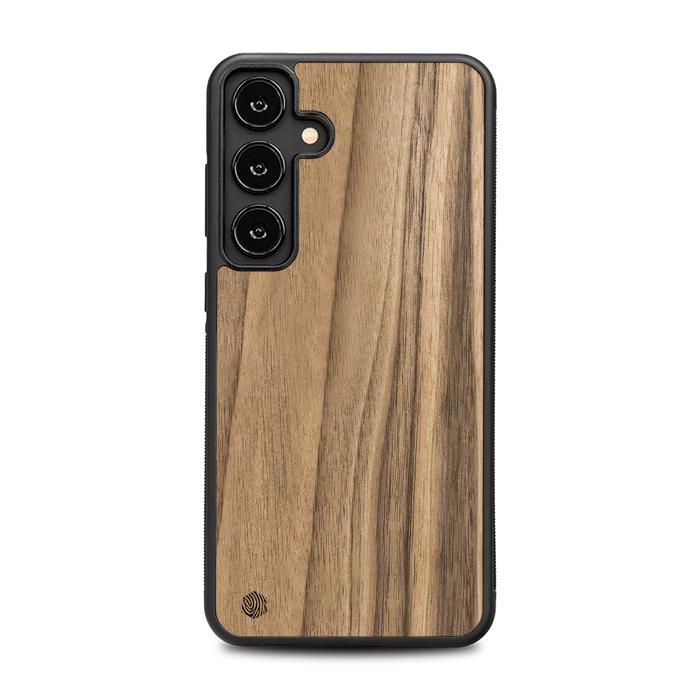 Samsung Galaxy S25 Plus Handyhülle aus Holz - Nussbaum